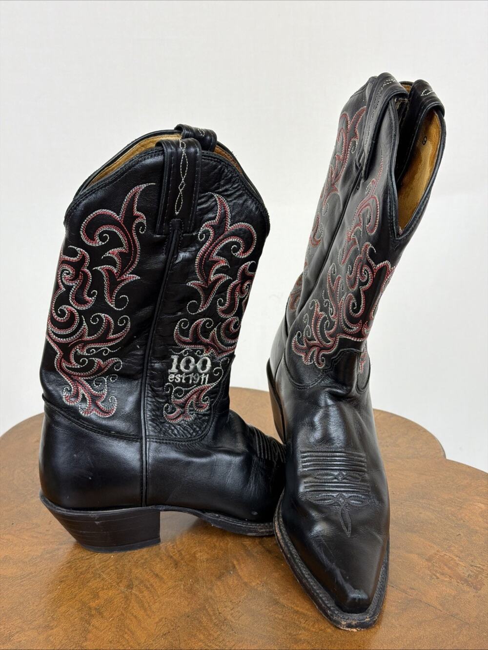 Tony Lama Womens Western Boots Ladies 6.5 Cowgirl Brown Leather Sniptoe Boots